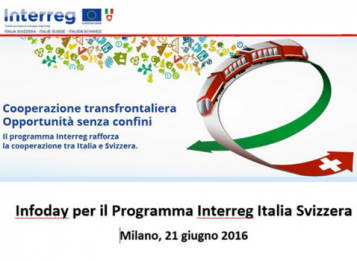 Infoday per il Programma Interreg Italia Svizzera